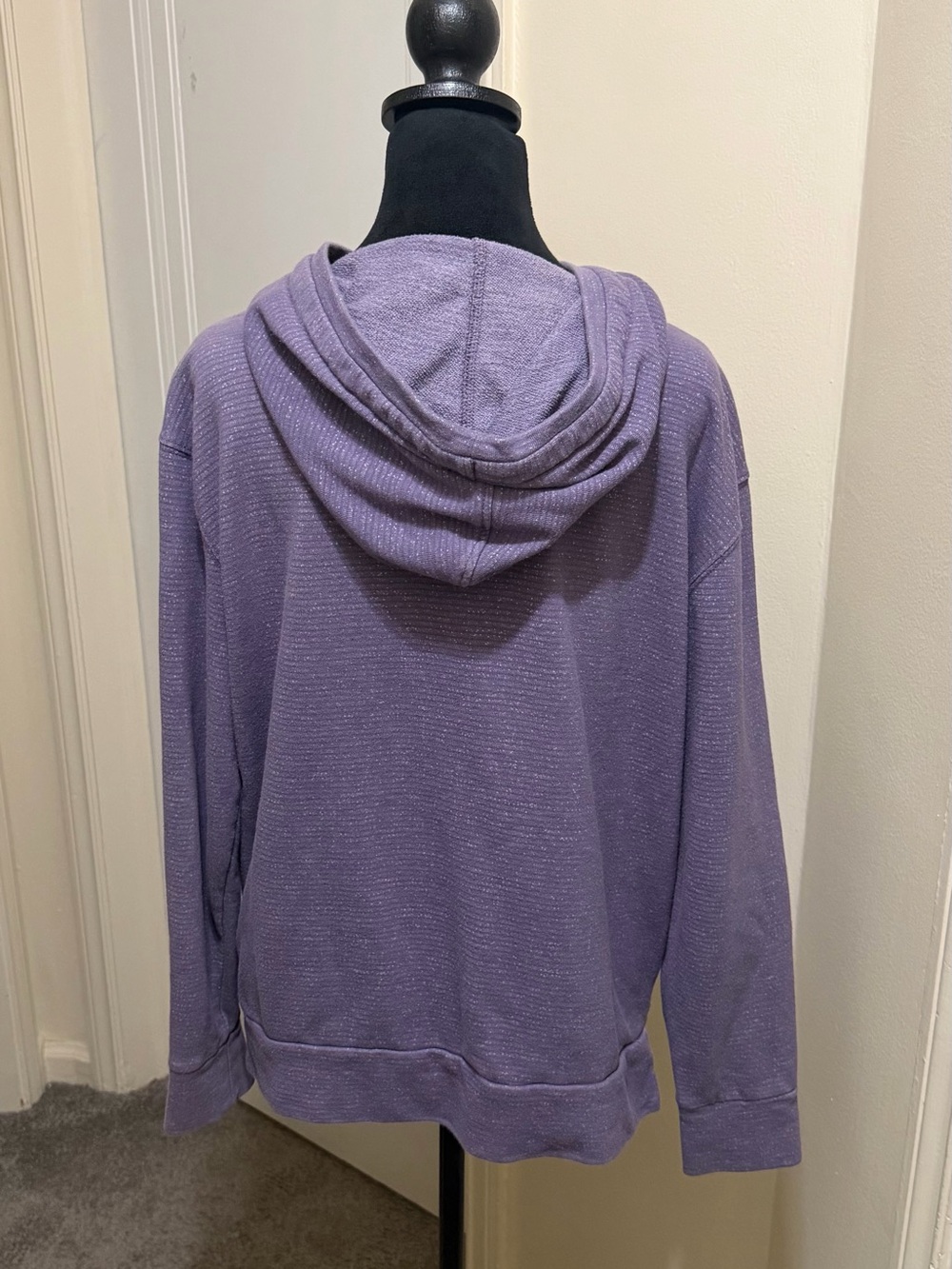 Champion Women's French Terry Striped Lavender Hoodie - Size L - NWOT - Picture 8 of 12